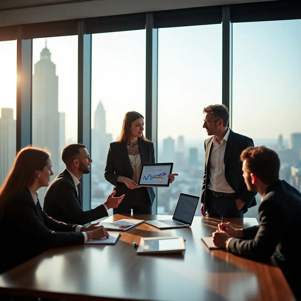 Modern office workspace