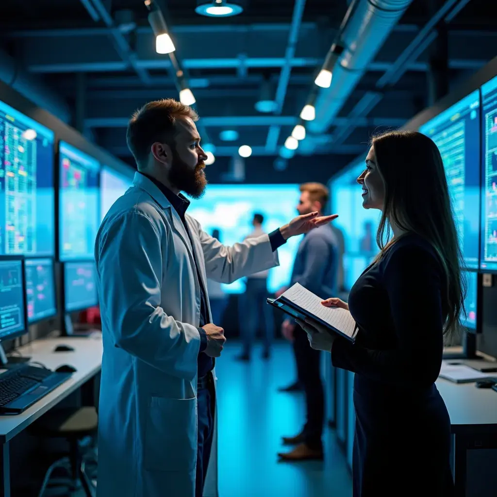 Professional team collaboration